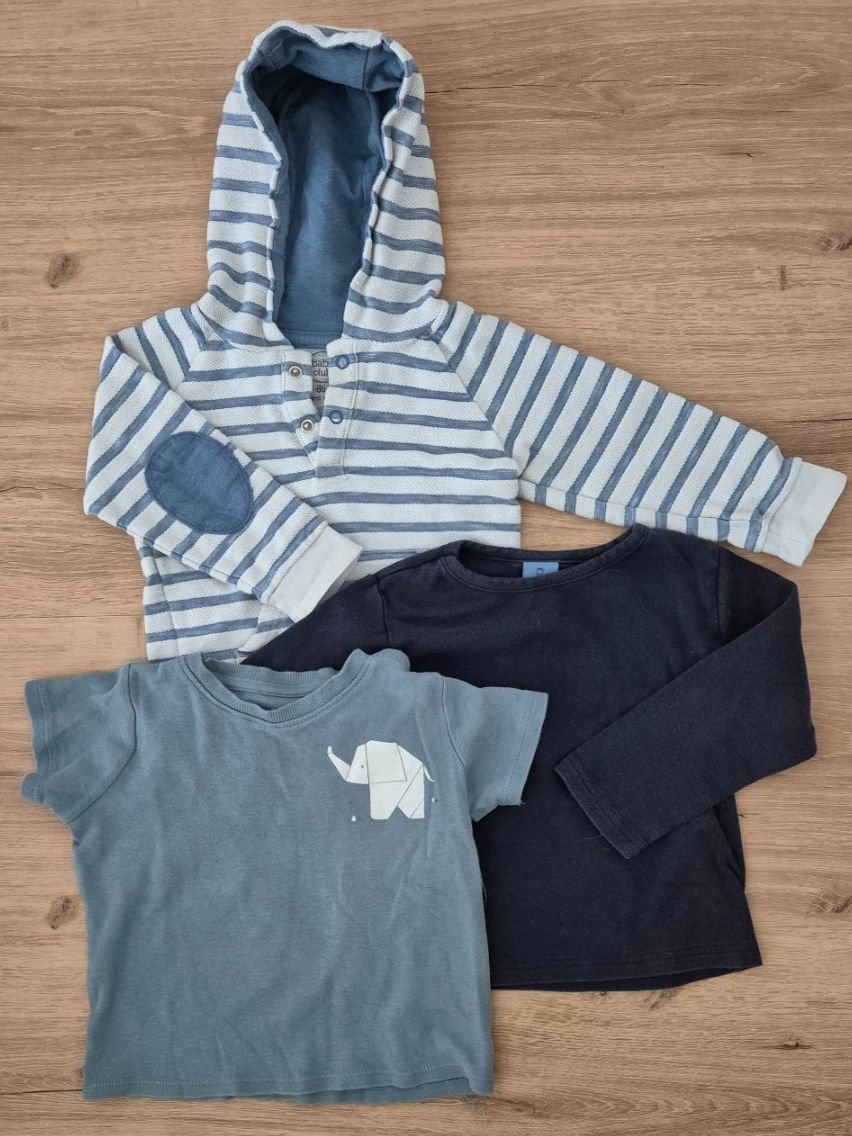 Lotti di vestiti: 3er Set, Oberteile, blau, Gr. 86 – Usato da Ettenhausen TG venduto da Melanie_K.