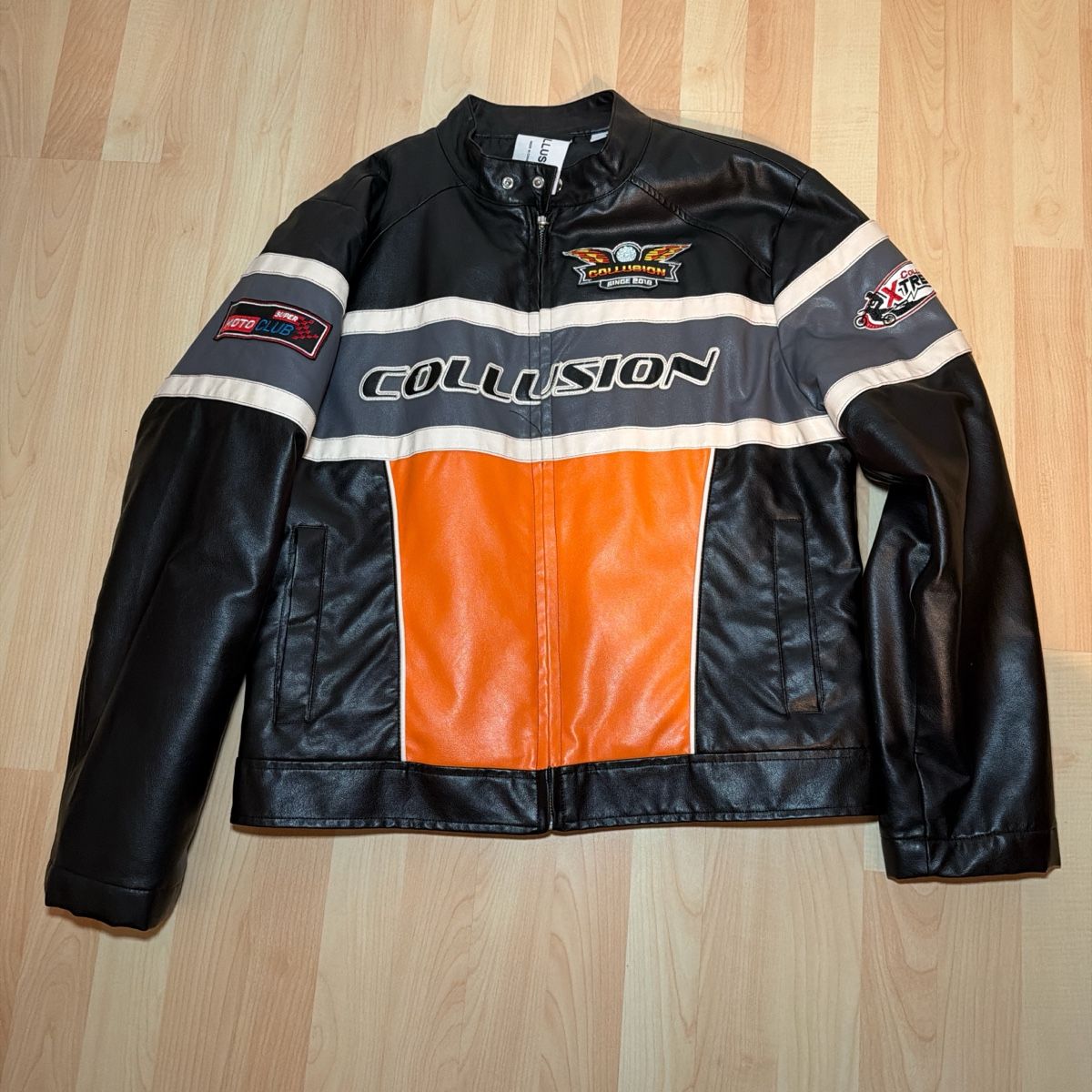 Giacche: Collusion Racing Leather Jacket, Great Condition, Size XL – Usato da St. Gallen venduto da ber_82p9