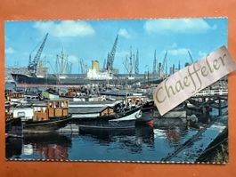 Ansichtskarte Rotterdam Hafen alter Druck Zustand gut
