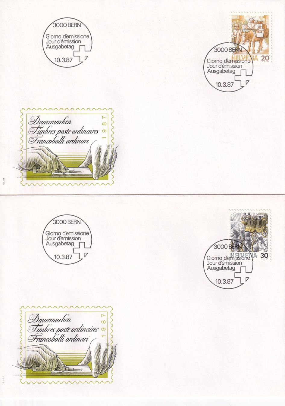 Tutti i francobolli: Lot 13 Briefe FDC 1986 - 1987 – Usato da Rossa venduto da becky05 4