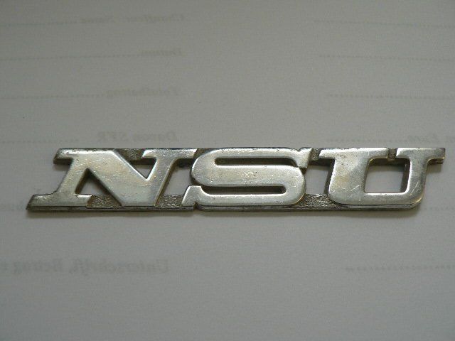 NSU Oldtimer Marken-Emblem Alu 10x1,5cm (Gebraucht) in Dintikon für CHF ...
