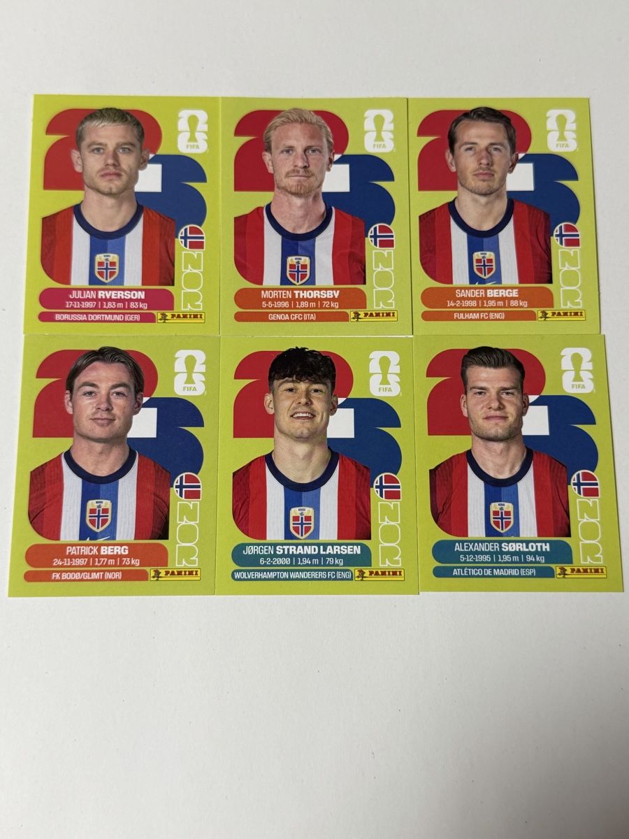 Panini Sammelbilder & Trading cards: Panini WM 2026 - Norwegen Set 6 Stk. – Neu und originalverpackt aus Wallbach von ale_db7t