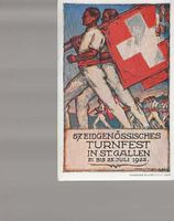 carte postale Turnfest St-Gallen 1922