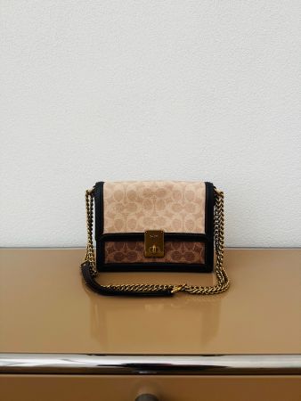 Coach Signature Canvas Tasche mit Kette