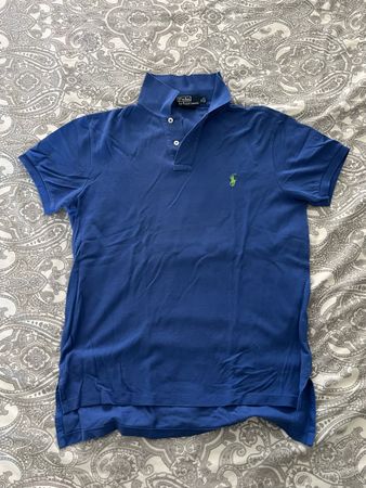 Polo Ralph Lauren Poloshirt, blau, Gr. M, Custom Fit