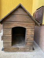 Rustikale Hundehütte aus Holz für draussen 🐕🐶