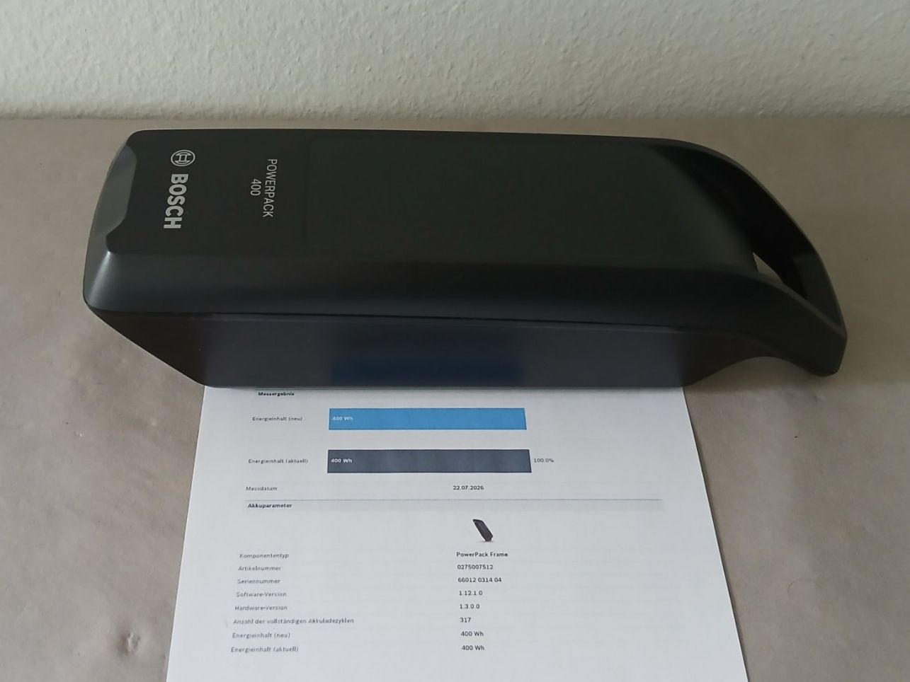 Bosch Batterie: Bosch Powerpack 400 mit 492Wh - inklusive Messbericht – Usato da Winterthur venduto da .-thx-. 3