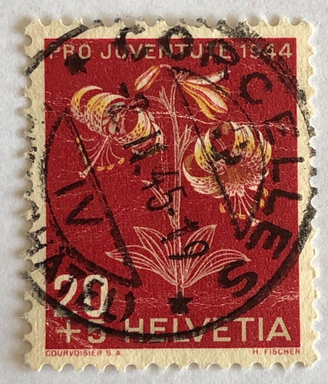 Alle Briefmarken: Nr.J 111  mit Vollstempel Corcelles – Gebraucht aus Aarau von Billa007
