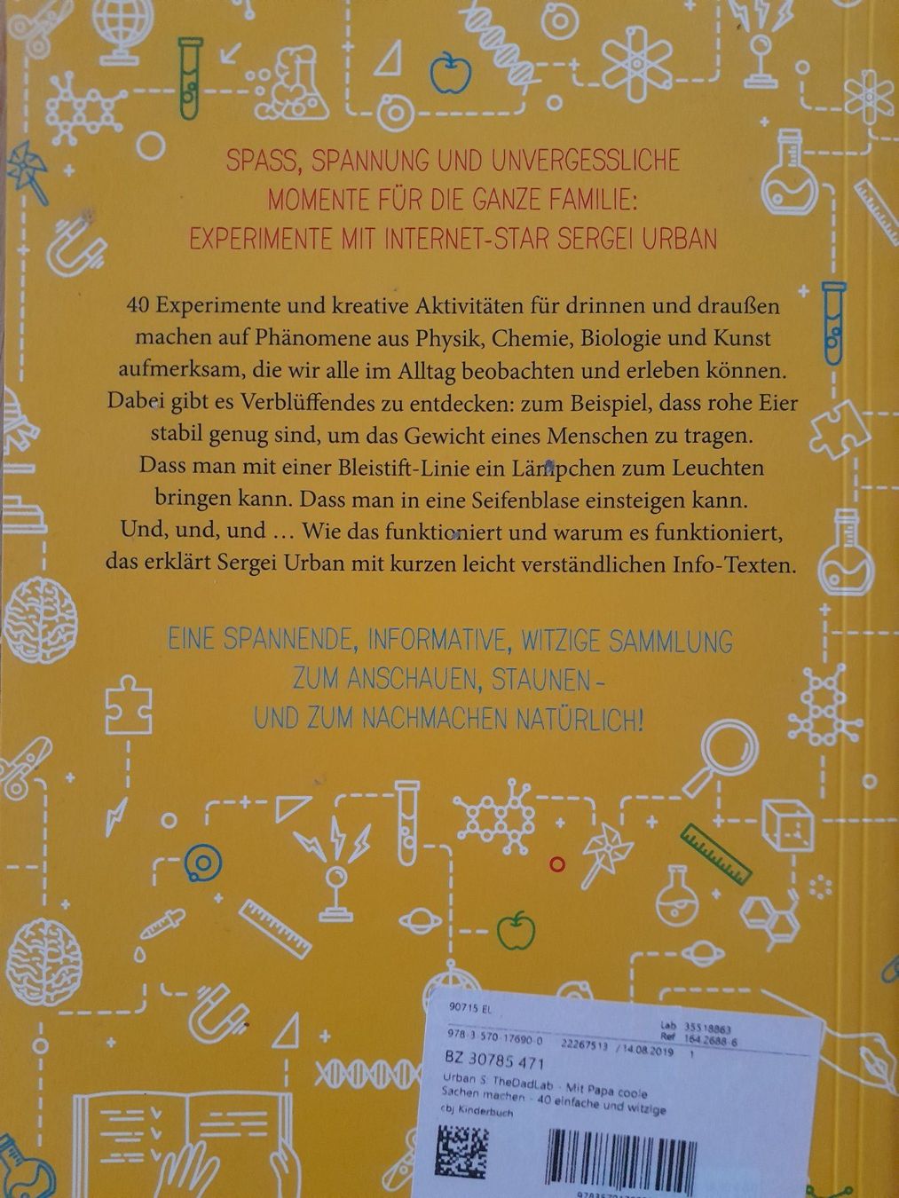 Libri: Buch "The Dad Lab" Coole Experimente für Kinder – Usato da Grüningen venduto da jadranko 1