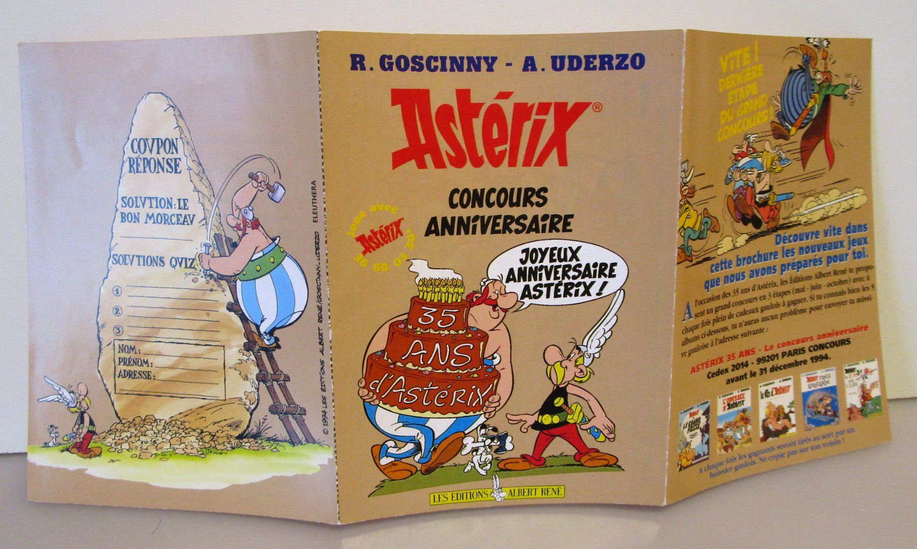 Cartoline postali: 11 CARTES POSTALE ASTÉRIX + CARTE SENTIMENTS + 1DÉPLIANT – Usato da Chêne-Bourg venduto da breno56 2