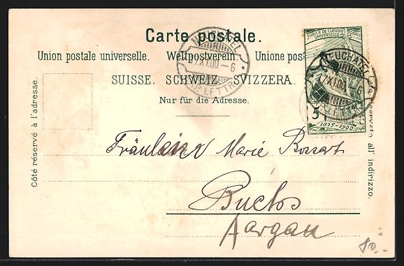 Cartoline postali: Litho Aarau, Neue Kaserne, Gewerbemuseum – Usato da Berlin venduto da bartko-reher 1