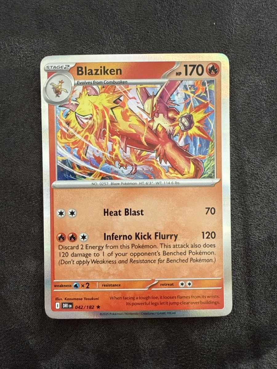 Pokémon Carte collezionabili: Blaziken DRI 042/182 EN Holo – Nuovo e nell'imballaggio originale da Martigny venduto da lauraalizeepil