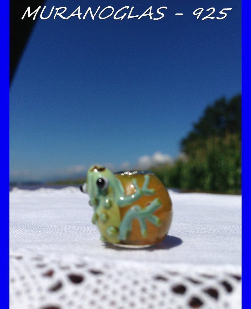 Ciondoli: CHARM BEAD FROSCH PANDORA-KOMPATIBEL – Usato da Subingen venduto da Etageren 4
