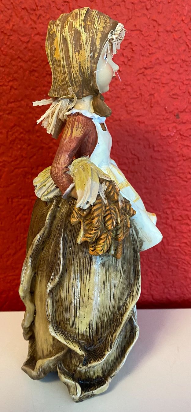 Statuette: Rustikale Herbstdeko: Mädchenfigur mit Weizengarben, Top!... – Nuovo e nell'imballaggio originale da Zäziwil venduto da meri79. 3