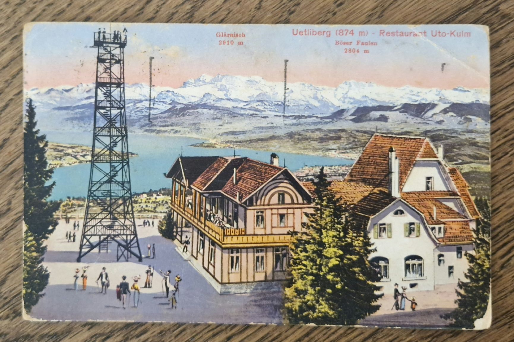 Cartoline postali: Uetliberg, Restaurant Uto-Kulm 1919 – Usato da Ebikon venduto da Donar50