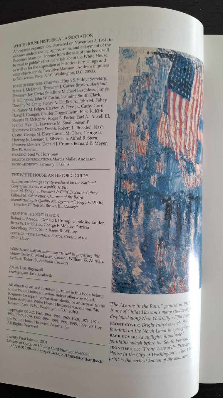 Libri: THE WHITE HOUSE•An Historic Guide – Usato da Ottenbach venduto da Rasenmaeeher 3