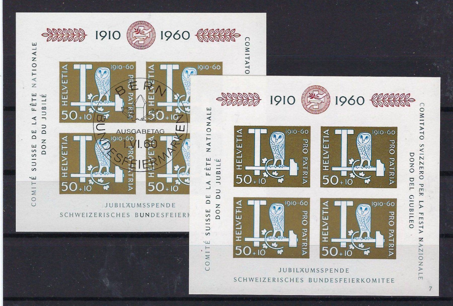 Tutti i francobolli: 1960 Patria Blocks ET. postfrisch    15880 – Usato da Lunden venduto da Animus999