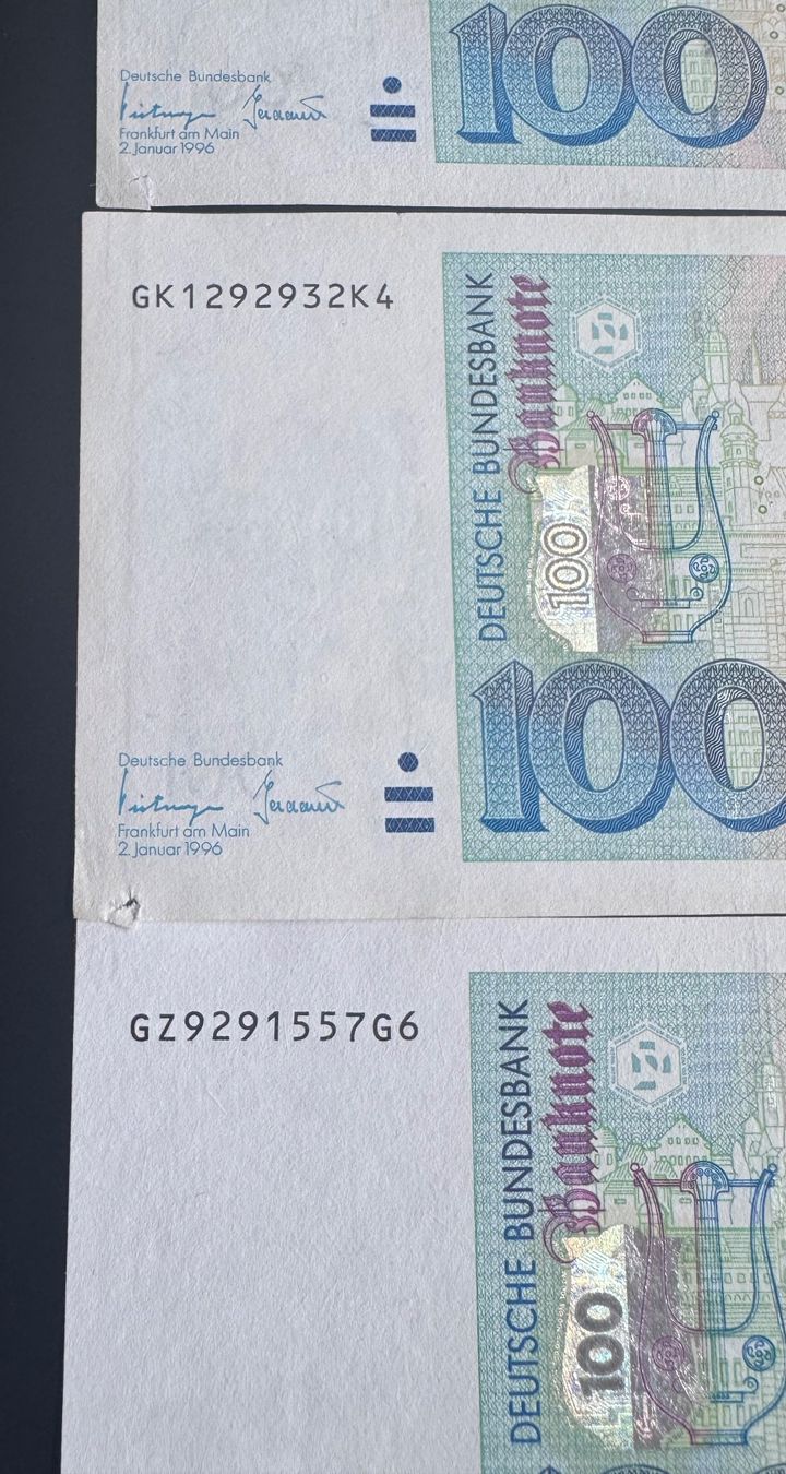 Billets de banque: 100 DM Deutsche Mark 4 Banknoten – D'occasion à Ebikon par Dmasterx 2