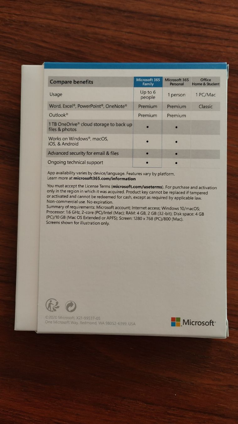 Microsoft Software: Microsoft 365 Family Lizenz - Verpackung nur geöffnet – Nuovo (secondo la descrizione) da Bassersdorf venduto da zoooropa 1