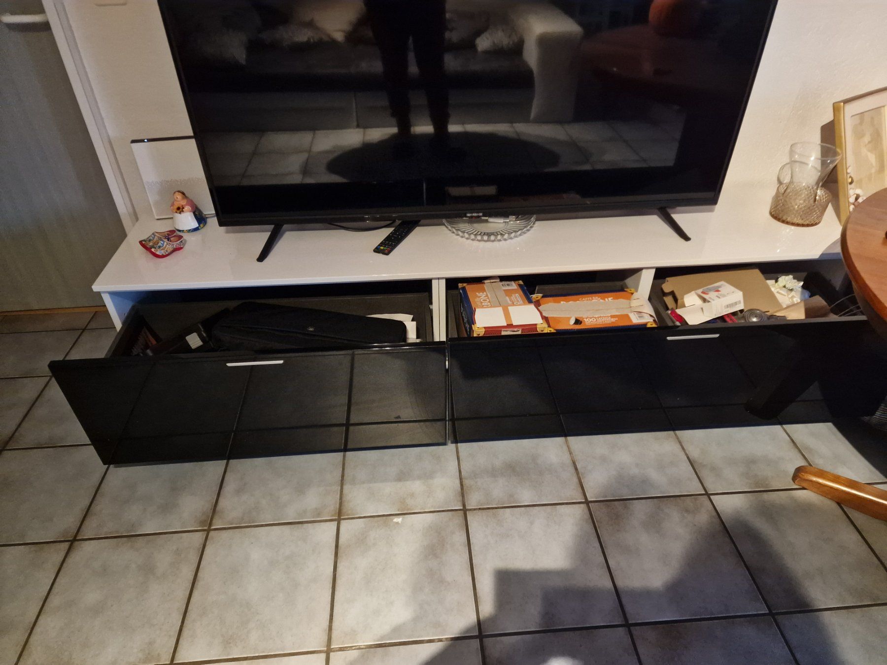 TV Möbel: Mobile TV  nero e bianco sideboard – Gebraucht aus Bolken von pep_sp7k 2