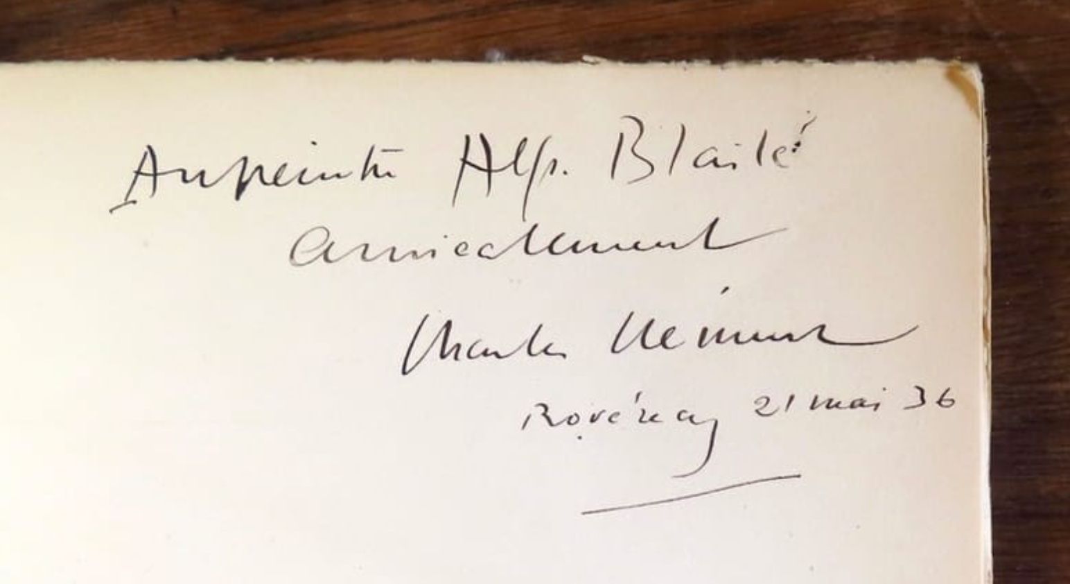Libri: Charles Clément - Ma jeunesse. Dédicacé – Usato da Le Locle venduto da LibrairieLaBergerie 1
