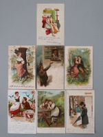 7 ALTE ANSICHTSKARTEN JUGENDSTIL LIEBESPÄRCHEN