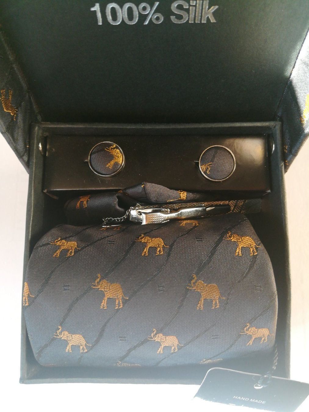 Cravatte: Cravatte SAMWELL - Herrenkrawatte + Box, Seide - Accessoire – Nuovo (secondo la descrizione) da Niederwil SG venduto da berger.niederwil 1