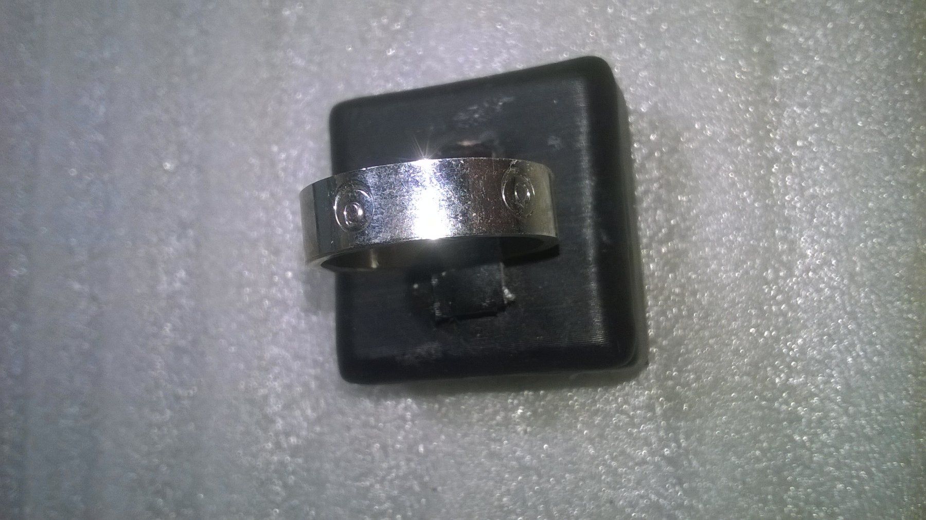Anelli: ring edelsthal,,,silber farbe,,,glanzig – Nuovo (secondo la descrizione) da Basel venduto da bijoutrie_4 2