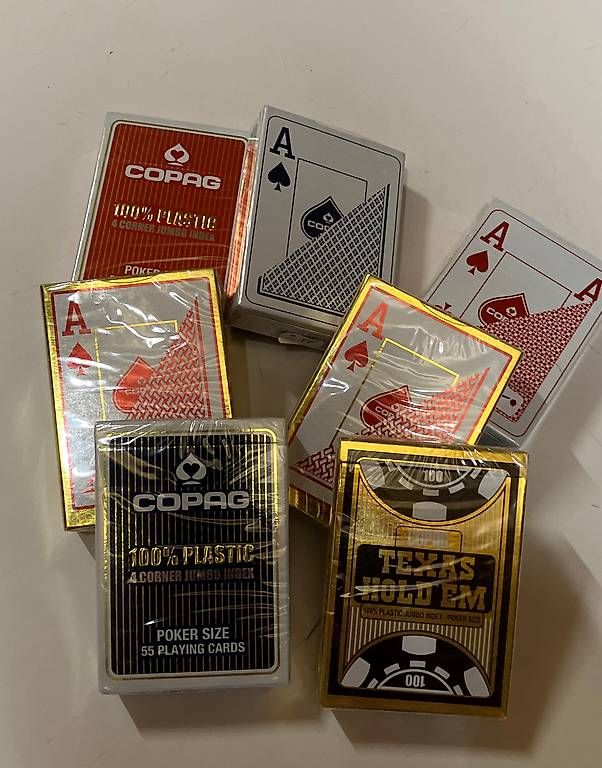 Spiele: Pokerkarten Copaq, 100% Plastik, originalverpackt – Gebraucht aus Weinfelden von PrinzHardy