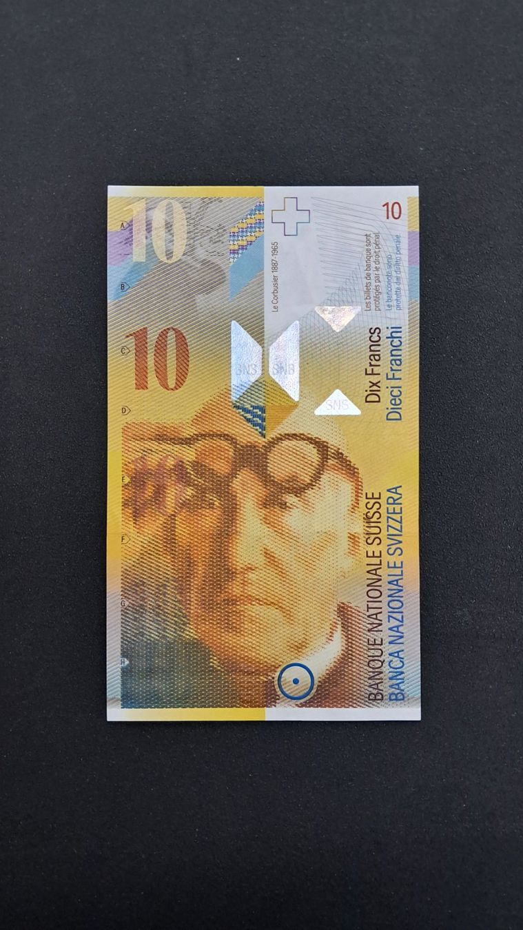 Banconote: Schweiz 10 Franken 2000 Bankfrisch – Nuovo e nell'imballaggio originale da Lufingen venduto da E-Auktion