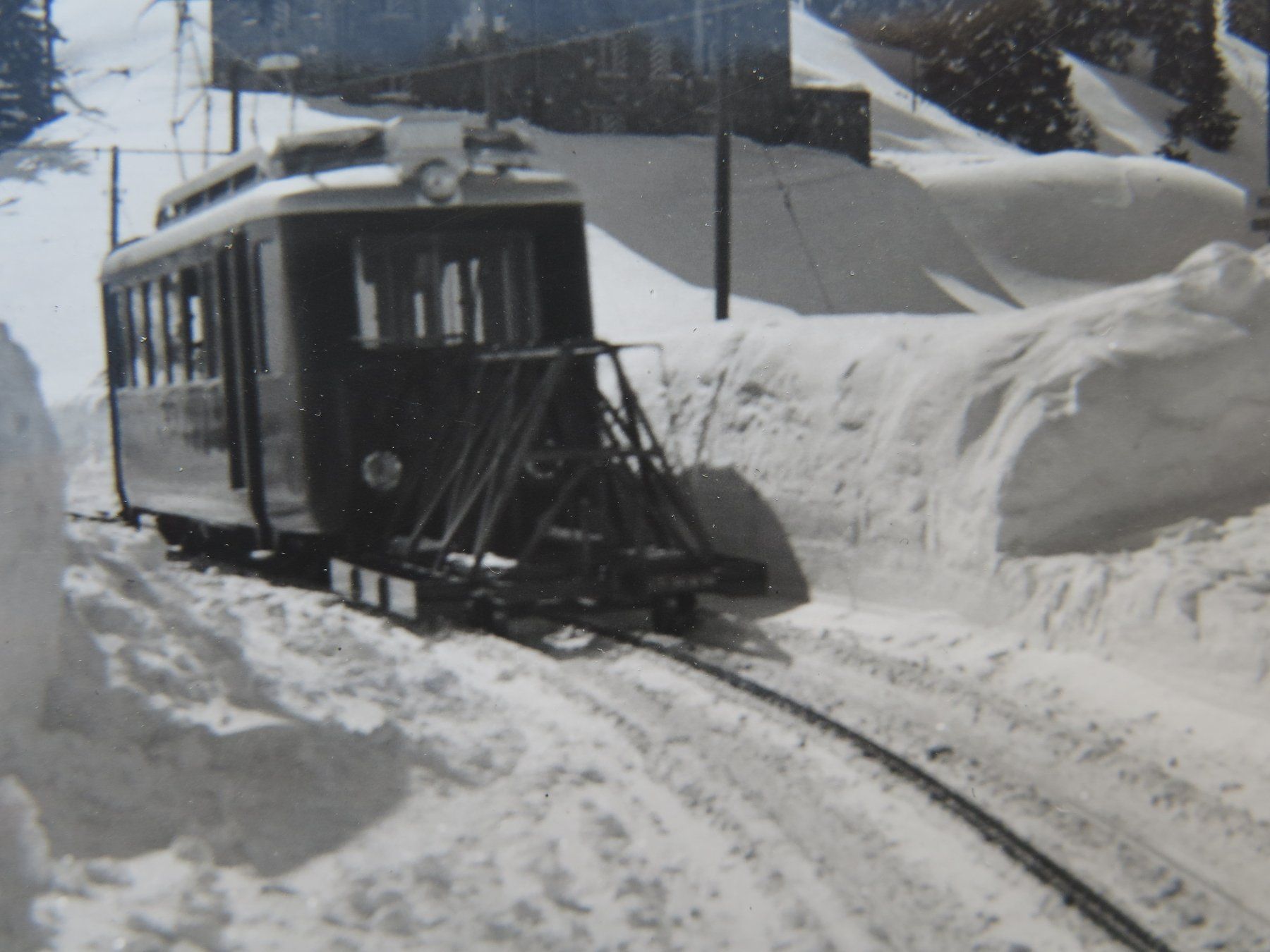 Cartoline postali: BRETAYE - TIEFER WINTER - ZAHNRADBAHN – Usato da Wittenbach venduto da lipasal 1