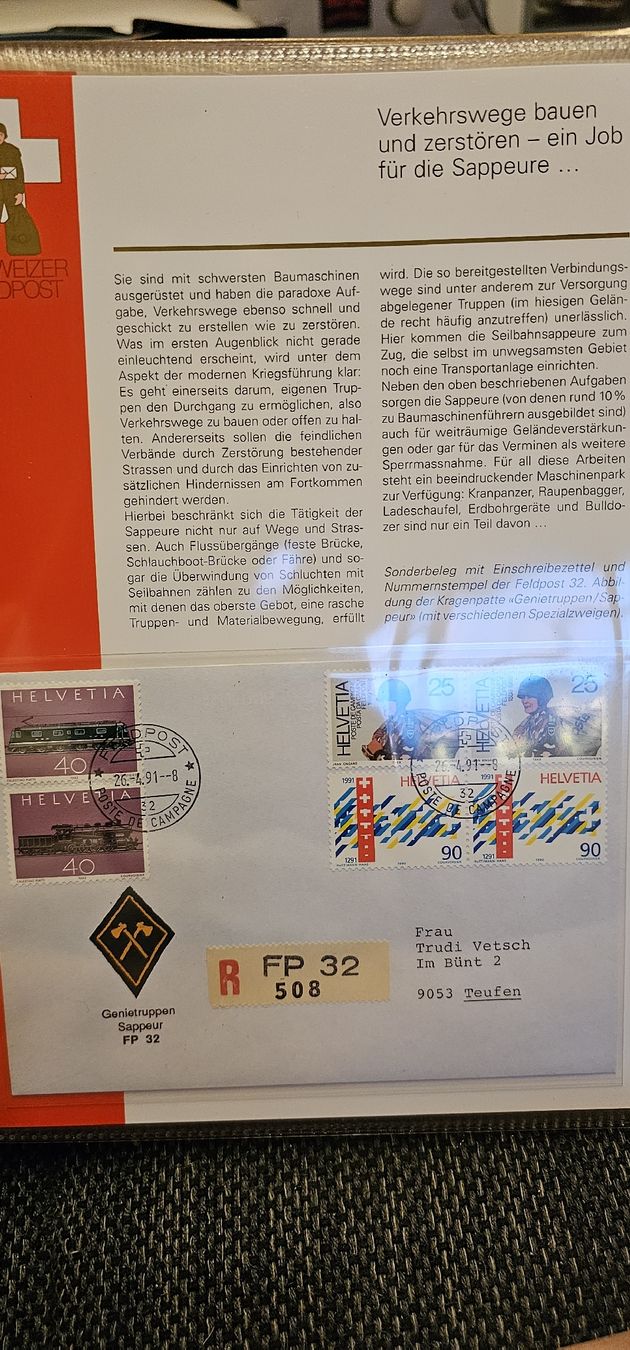 Tutti i francobolli: Schweizer Feldpost  R - Post Briefe Sammlung, komplett, Top – Nuovo (secondo la descrizione) da Ferden venduto da jemyce 4