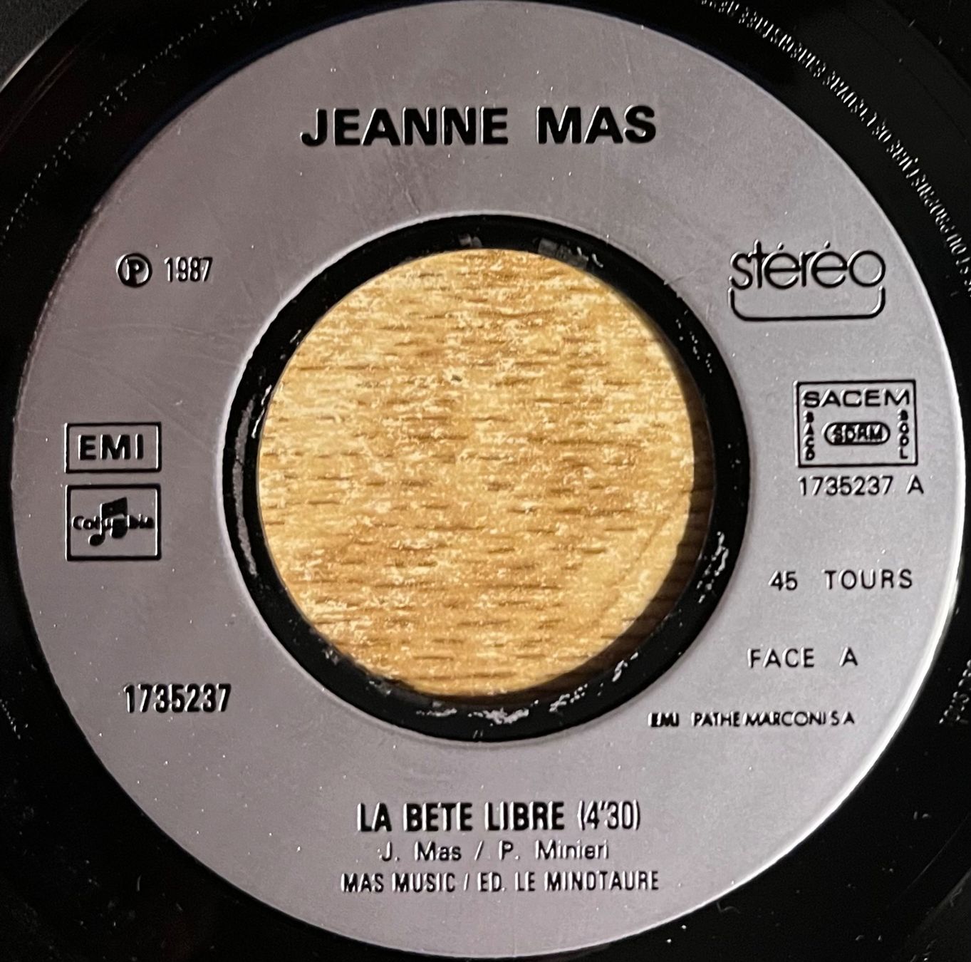 Schallplatten: JEANNE MAS - LA BÊTE LIBRE – Gebraucht aus Bussigny von vinyl-pas-cher 2