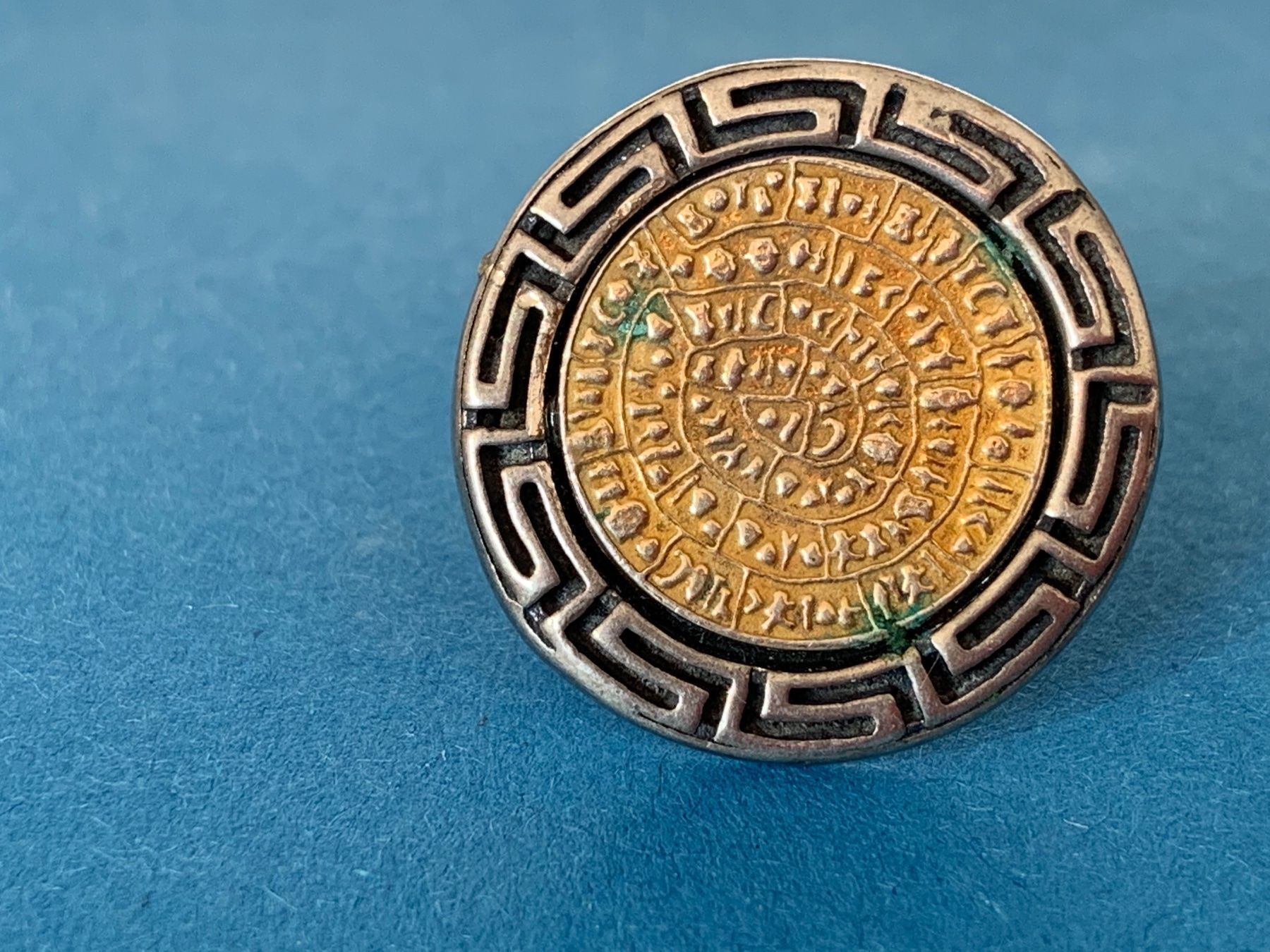 Ringe: Silberring GREEK Medaillon (56) – Gebraucht aus Dittingen von Bellevista 1