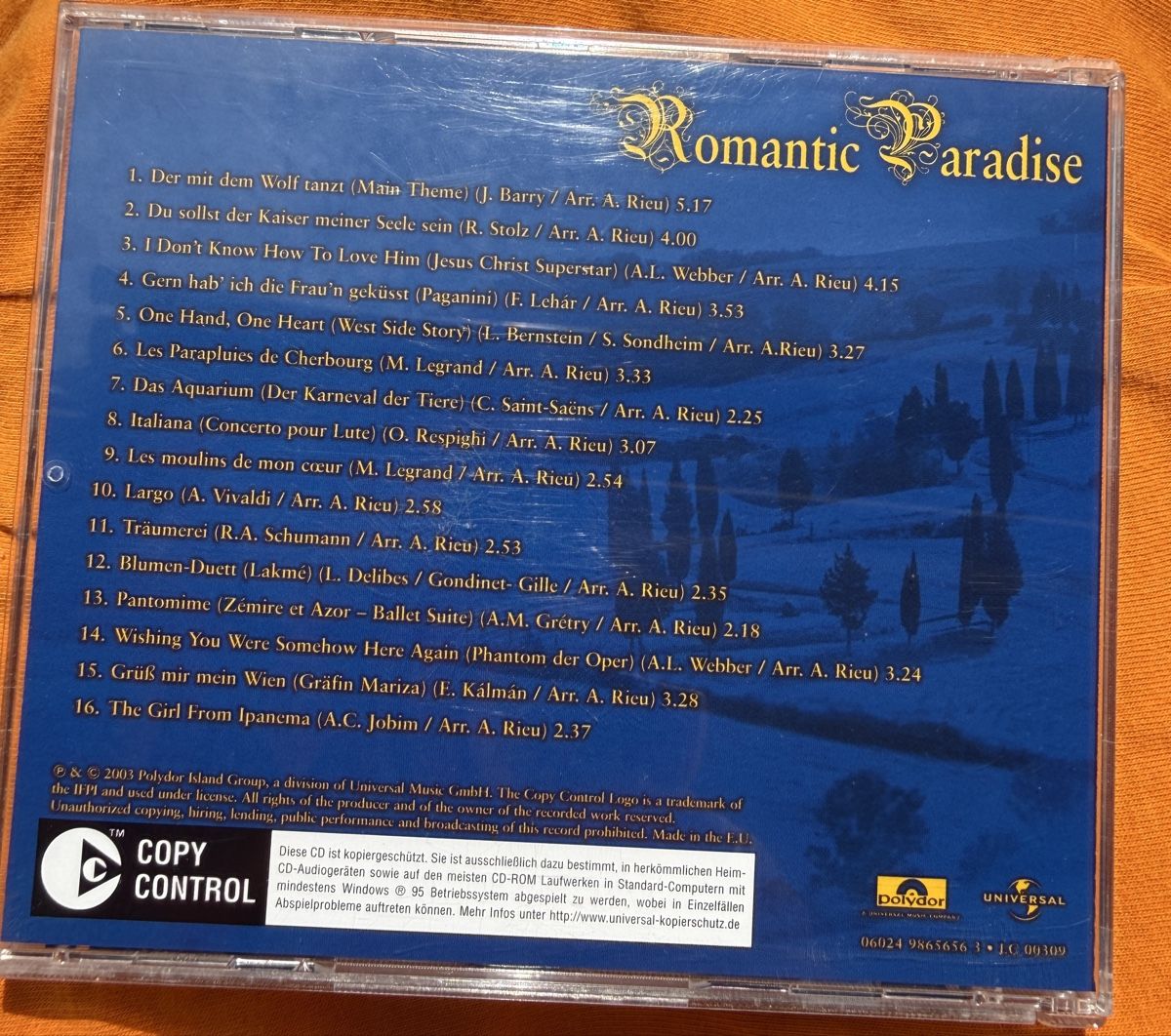 CDs: CD Andre Rieu Romantic Paradise guter Zustand – Gebraucht aus Basel von Cora3 1