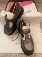 Chie Mihara Schuhe, Gr. 36, dunkel silber
