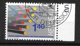 UIT (D XI) Nr. 14 ET Halbmondstempel Genève 13.9.1988