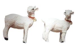 Zwei Ziegen Tierfiguren antik