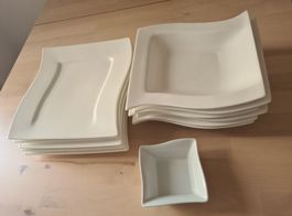 Design-Geschirrset Lunasol – Weiss (12-teilig)