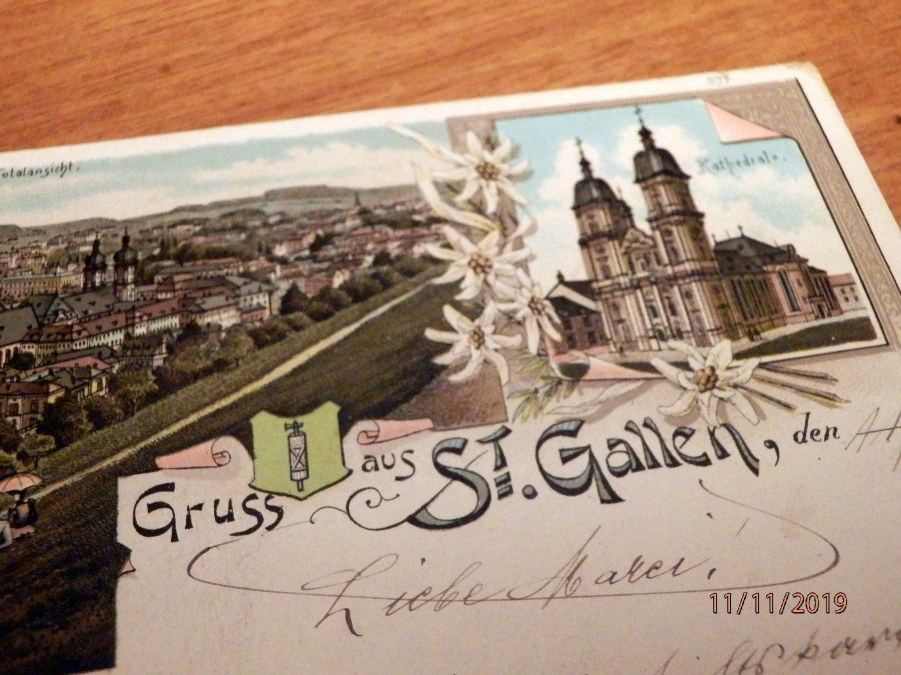 Cartes postales: AK, Gruss aus St.Gallen – D'occasion à Ueberstorf par dinbau 2