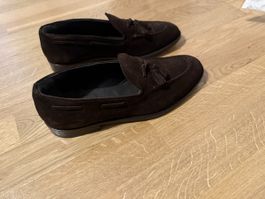Mocassini uomo in pelle scamosciata marrone Modesto Bertotto