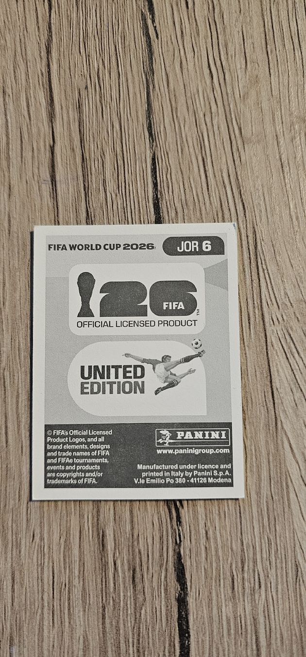 Panini Carte collezionabili: Fifa World Cup Panini JOR 6 – Nuovo e nell'imballaggio originale da Biel VS venduto da volcom8702 1