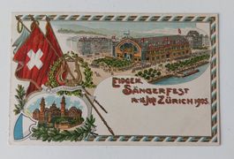 AK Postkarte Eidgen. Sängerfest Zürich 1905