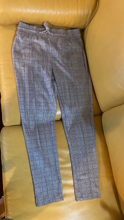 Pantalon classic à carreaux gris, ultra doux