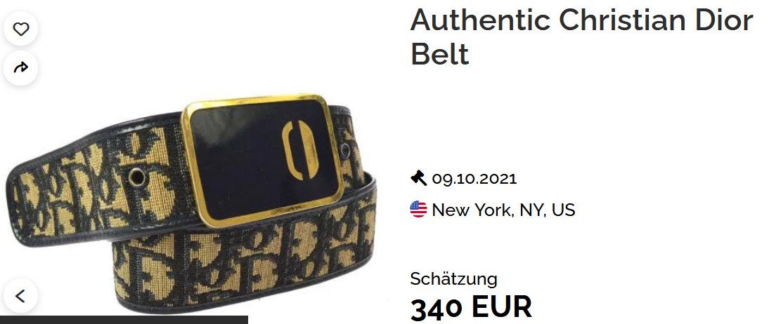 Dior Gürtel: Christian Dior Gürtel / ceinture – Gebraucht aus Collonges von Auganien 2