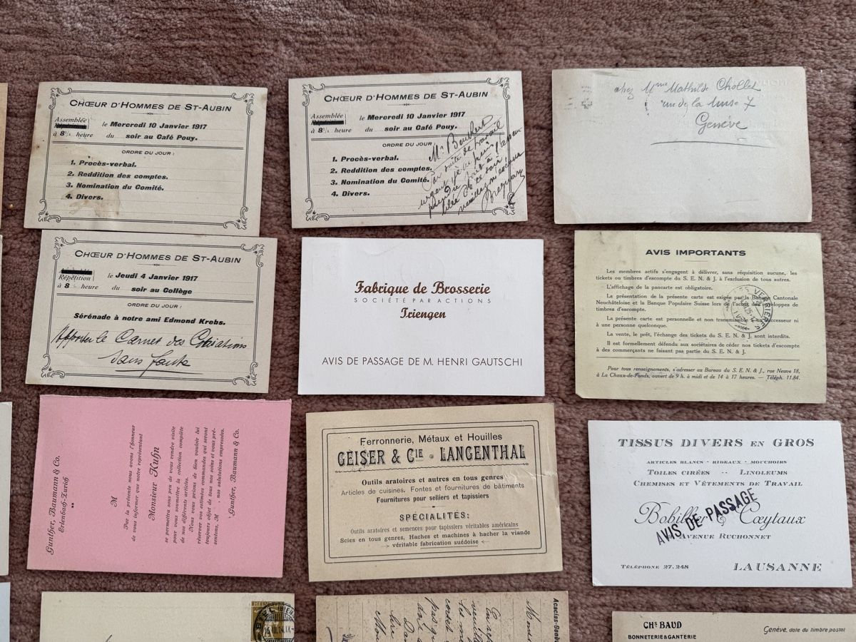 Tutti i francobolli: Antike Geschäfts- Postkarten und -Belege  – Usato da Bern venduto da gfreuts 4