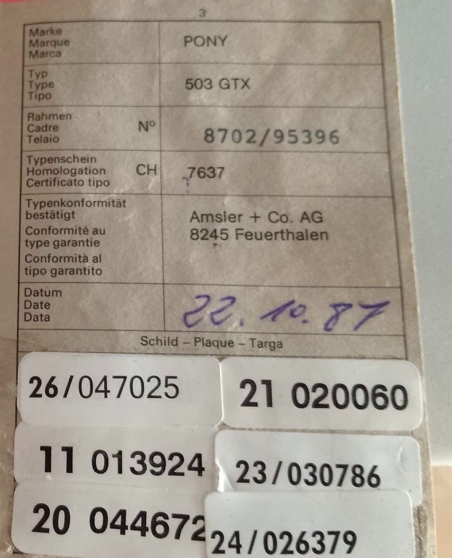 Pony Ciclomotori: Pony GTX Typ ADV ohne Kat. – Difettoso da Buus venduto da dinu011 4