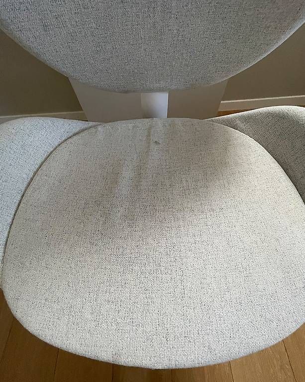 Sedie: Chaise de bureau IKEA HATTEFJÄLL  blanc / tissu beige clair – Usato da Jussy venduto da bru_xl8z 4