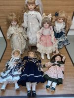 (C2) Wunderschöne Porzellanpuppen in romantischen Kleidern