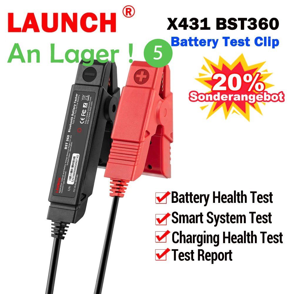 Launch Tutti gli attrezzi: LAUNCH X431 BST360 Batterie Test – Nuovo e nell'imballaggio originale da Malans GR venduto da BUYBEST-Schweiz